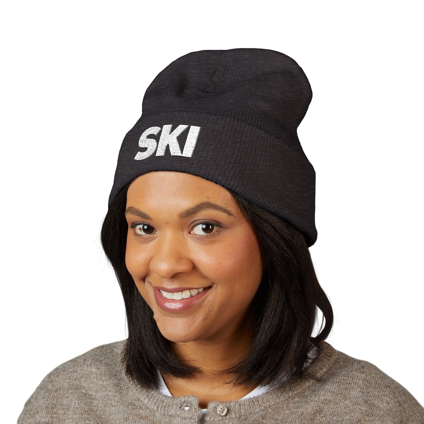 SKI Embroidered — Knit Hat