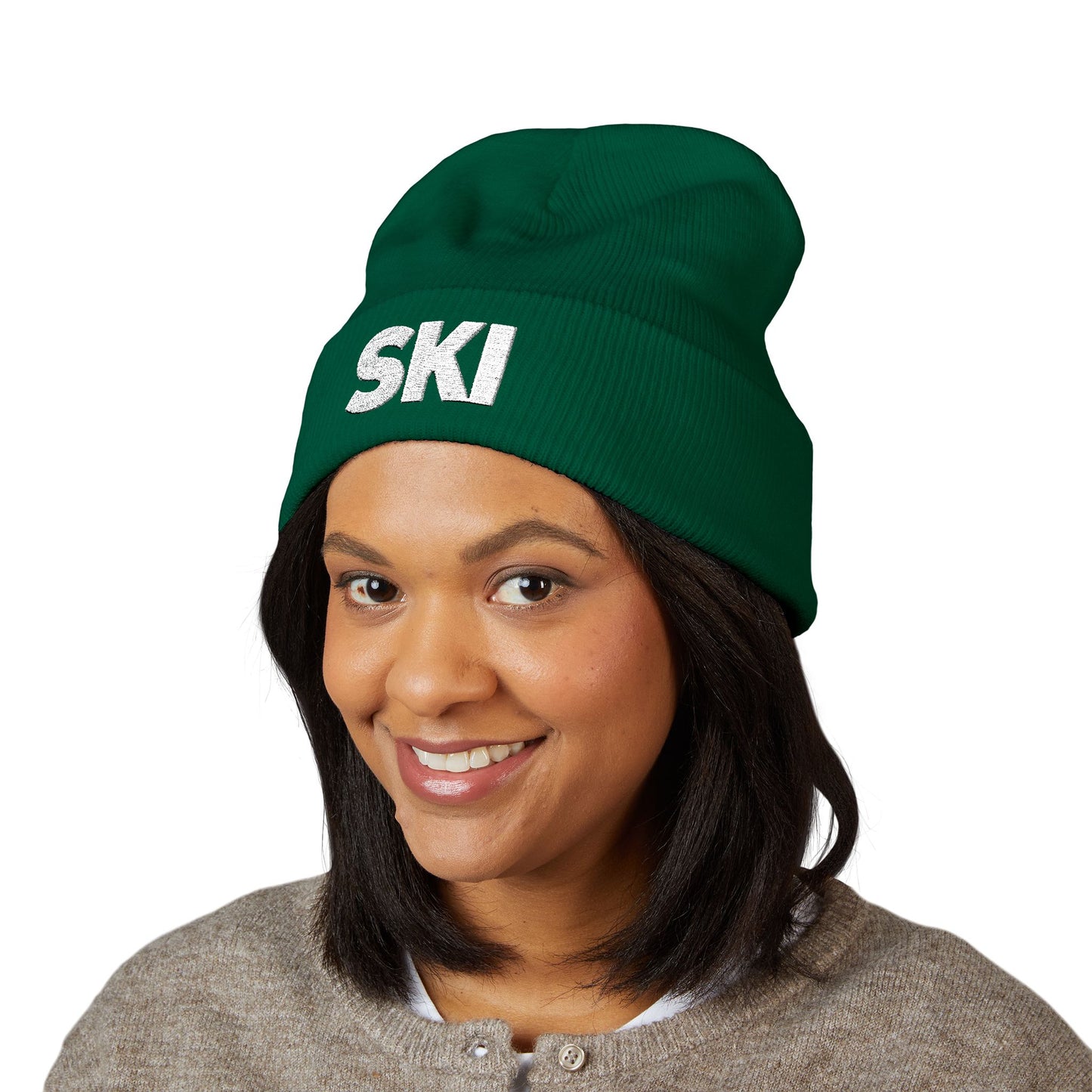 SKI Embroidered — Knit Hat