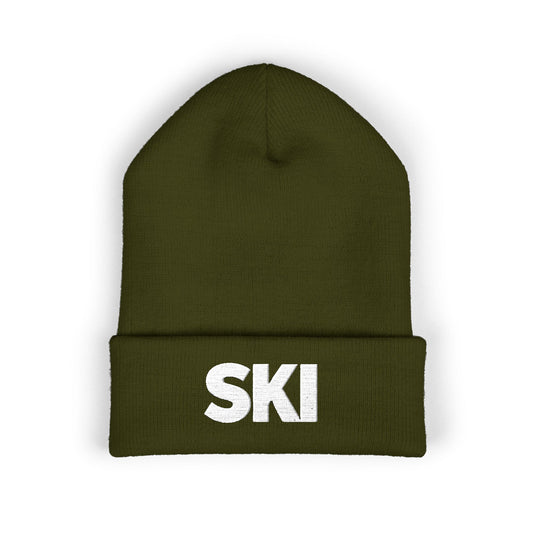 SKI Embroidered — Knit Hat