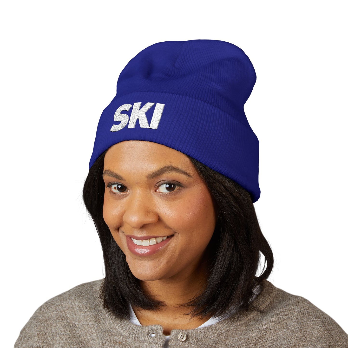 SKI Embroidered — Knit Hat