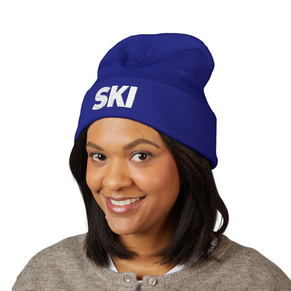SKI Embroidered — Knit Hat