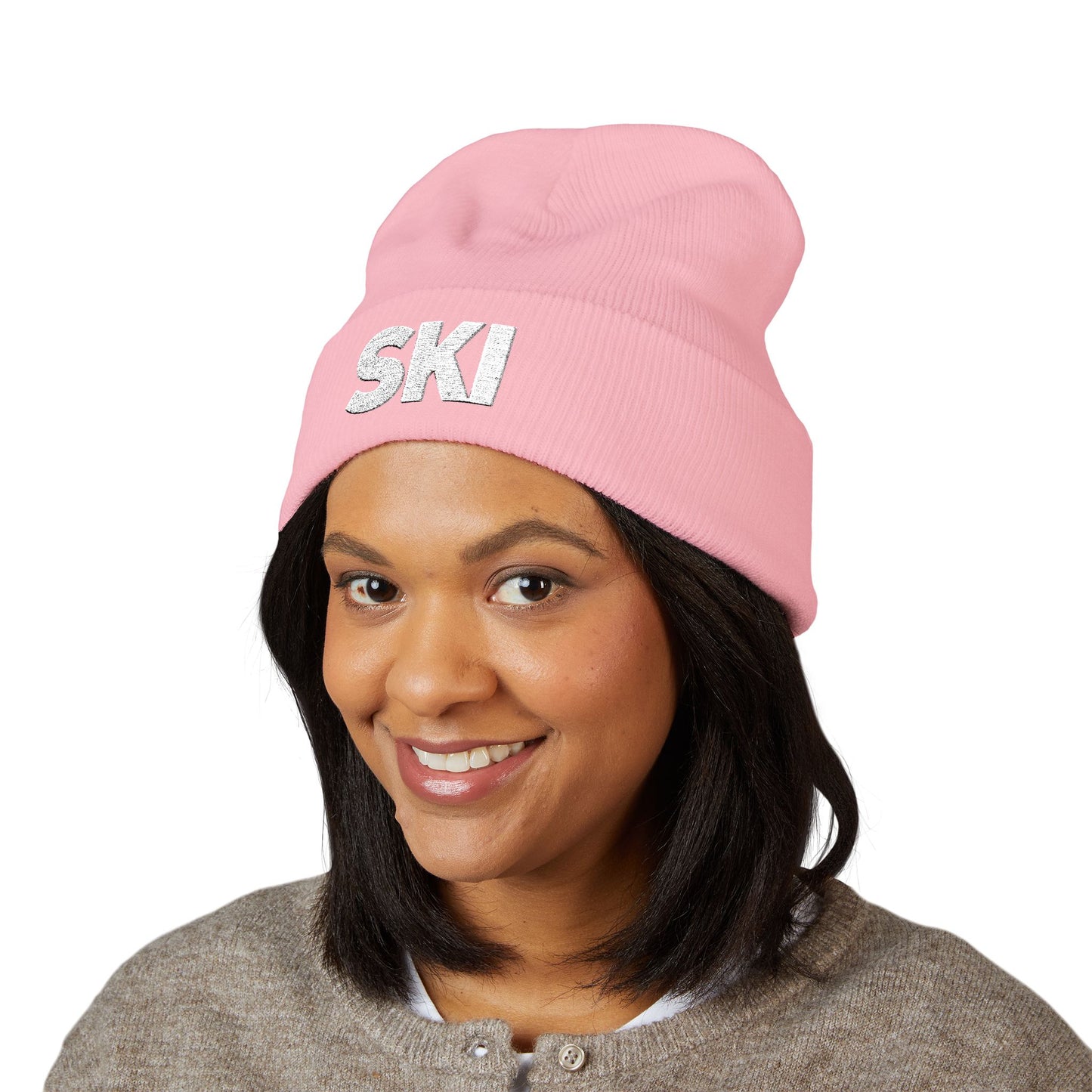 SKI Embroidered — Knit Hat