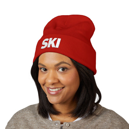 SKI Embroidered — Knit Hat