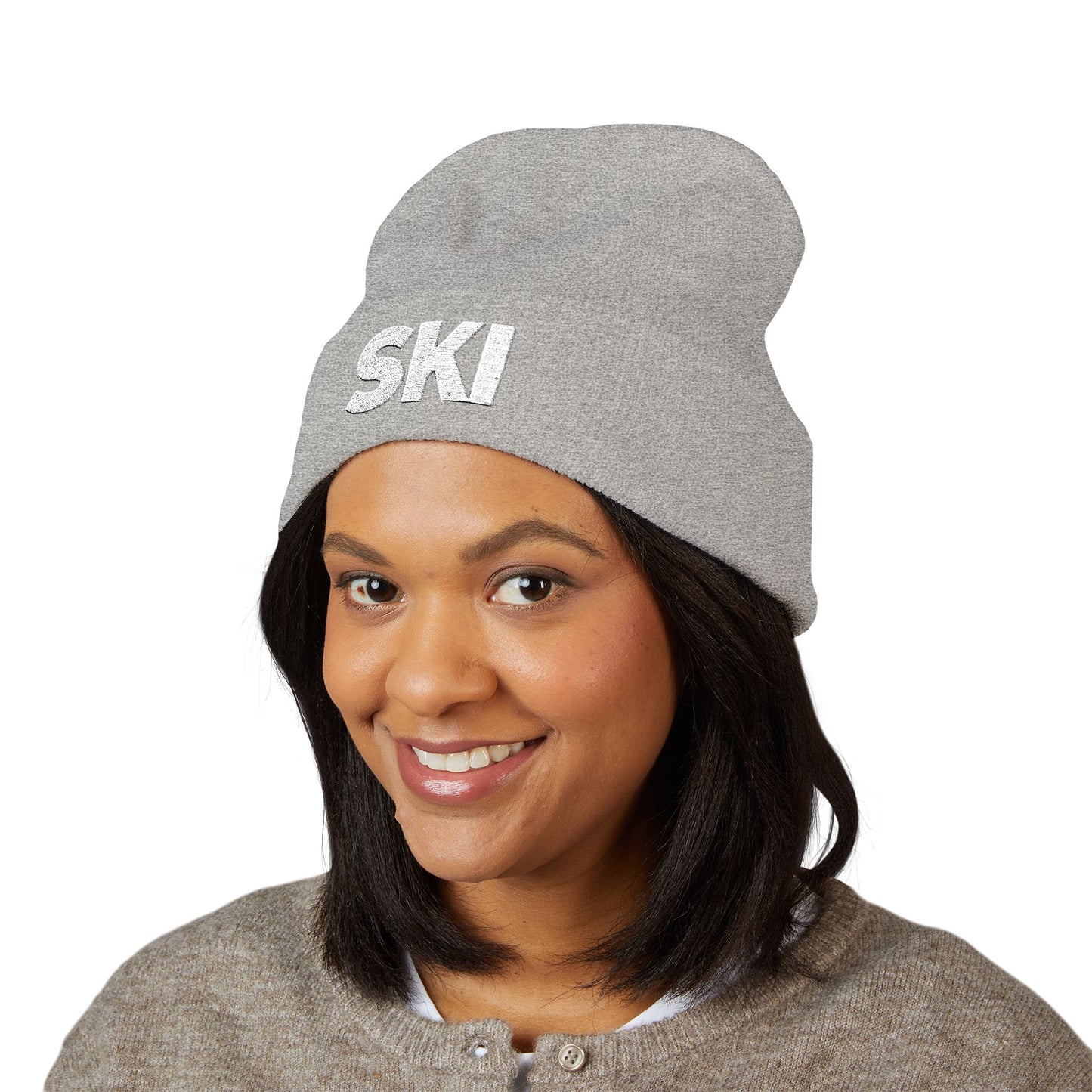 SKI Embroidered — Knit Hat