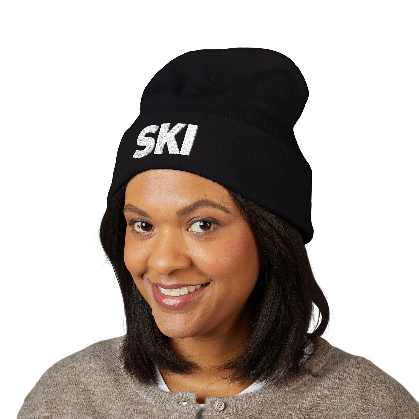 SKI Embroidered — Knit Hat