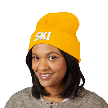 SKI Embroidered — Knit Hat